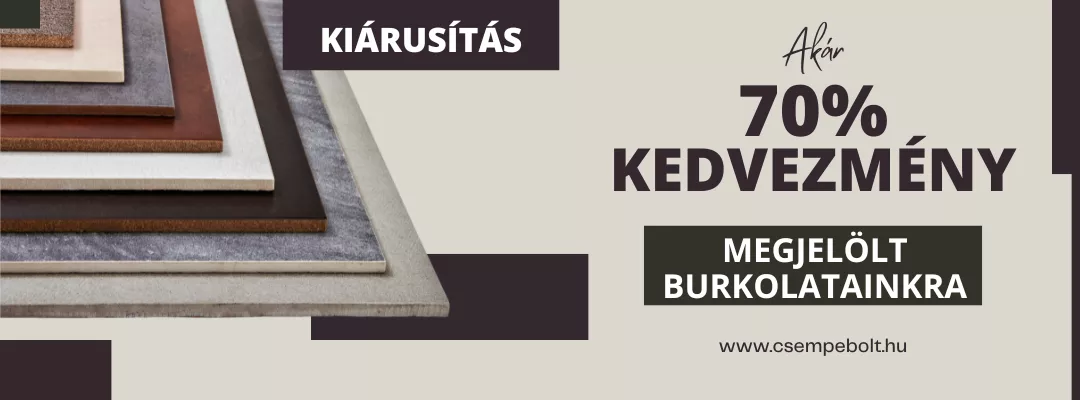 Csempe kiárusítás