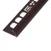 PVC pozitív élvédő profil 12,5 mm/2,50 m sötétbarna