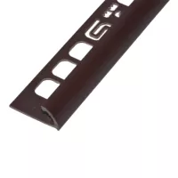 PVC pozitív élvédő profil 12,5 mm/2,50 m sötétbarna