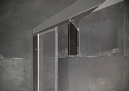Ravak Zuhanyajtó NDOP1-80 szatén Transparent