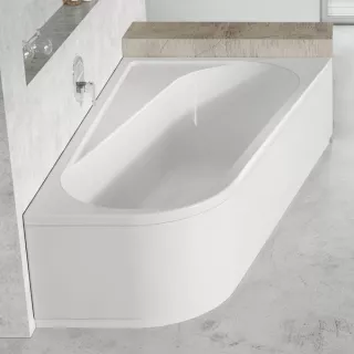 Ravak Chrome Asymmetric balos fürdőkád 160x105cm