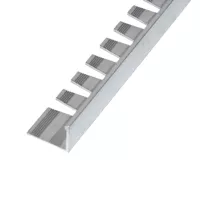 Alumínium hajlítható L élvédő profil 12 mm/2,50 m natúr alumínium