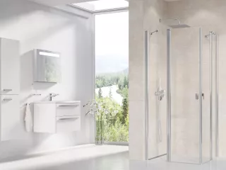 Ravak Chrome CRV2-120  zuhanyajtó krómhatású
