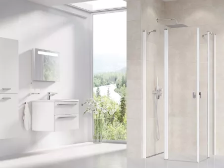 Ravak Chrome CRV2-120  zuhanyajtó fehér