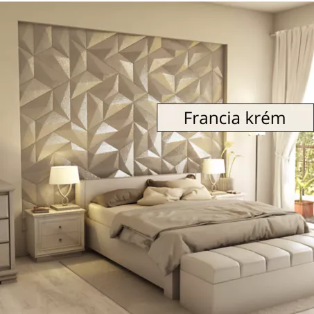 Escorial 3D falpanel 50x25x25x25cm -Francia krém