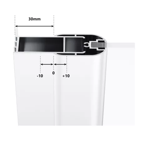 Ravak Chrome CRV2-120  zuhanyajtó fehér