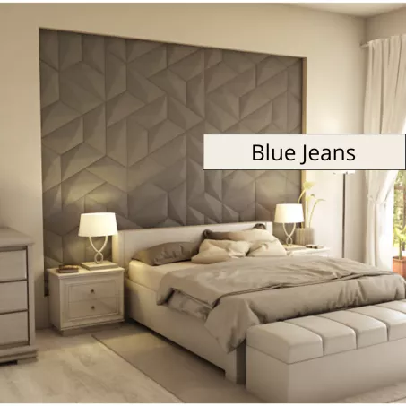Escorial 3D falpanel 50x25x25x25cm - Blue Jeans
