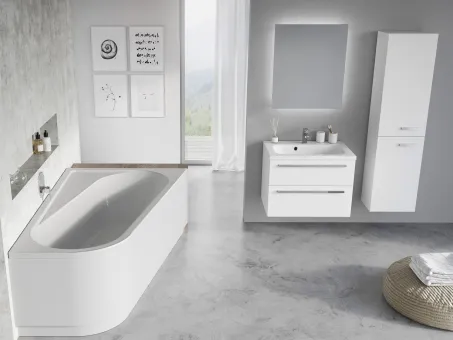 Ravak Chrome Asymmetric jobbos fürdőkád 170x105cm