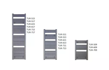 Enix Turkus fehér radiátor 400x944 mm TUR-409 (SKU-1995)