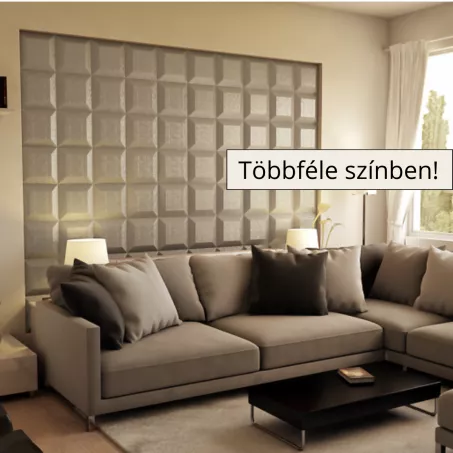 Tuputango 3D falpanel 30x30cm - Hermelin fehér