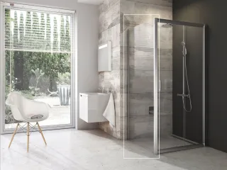 Ravak blix BLPS-80 fix oldalfal szatén transparent