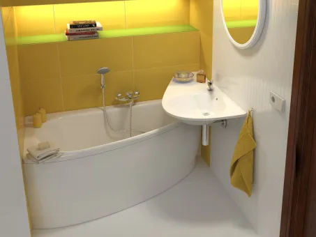 Ravak Avocado balos kádelőlap 150cm