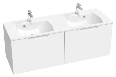 Ravak Dupla mosdó Classic Slim 1300 (fehér), furattal