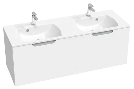 Ravak Dupla mosdó Classic Slim 1300 (fehér), furattal