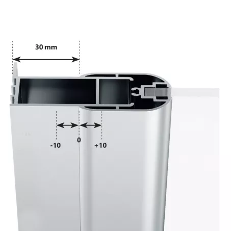 Ravak Chrome CSD2-110 zuhanyajtók szatén