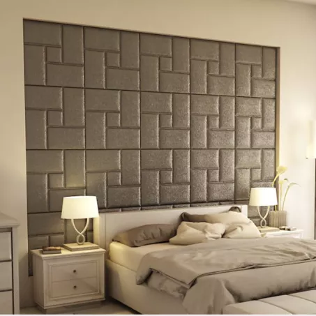Acotango 3D falpanel 60x60cm - fénylő antracit
