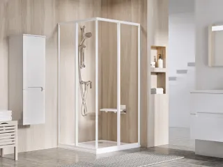 Ravak Zuhanykabin SRV2-90 195 S fehér+Transparent üveg
