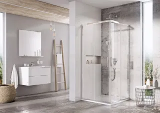 Ravak BLSRV2-90 zuhanykabin krómhatású+Transparent