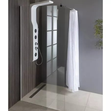 Sapho AQUALINE WALK IN Fix zuhanyfal, 100x190cm, átlátszó üveg (WI101)