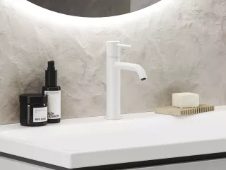 Ravak Álló mosdócsaptelep BeCool 190 mm, leeresztő nélkül - White Velvet