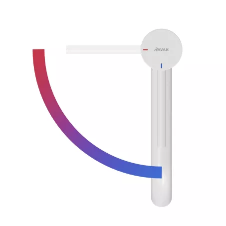 Ravak Álló mosdócsaptelep BeCool 190 mm, leeresztő nélkül - White Velvet