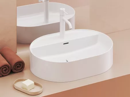 Ravak Álló mosdócsaptelep BeCool 190 mm, leeresztő nélkül - White Velvet