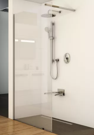 Ravak Walk In Wall-80 v.200 black+Transparent