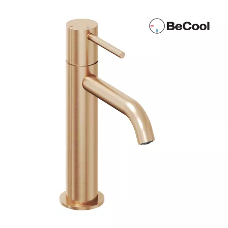 Ravak Álló mosdócsaptelep BeCool 190 mm, leeresztő nélkül - Rose Gold Brushed