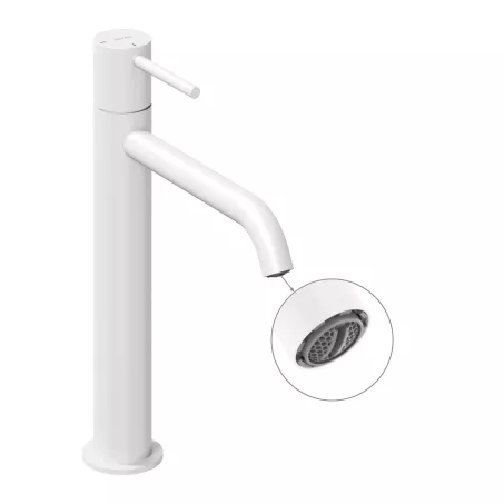 Ravak Álló mosdócsaptelep BeCool 250 mm, leeresztő nélkül - White Velvet