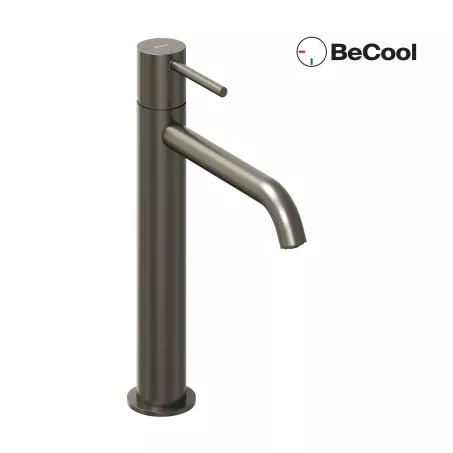 Ravak Álló mosdócsaptelep BeCool 250 mm, leeresztő nélkül - Graphite Brushed