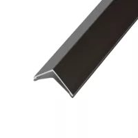 Utólagos alumínium sarokvédő élvédő profil 20x20 mm/2,50 m matt eloxált titán/pezsgő