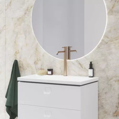 Ravak Álló mosdócsaptelep BeCool 250 mm, leeresztő nélkül - Rose Gold Brushed