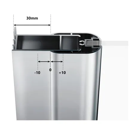 Ravak Chrome CRV2-80 zuhanyajtó krómhatású