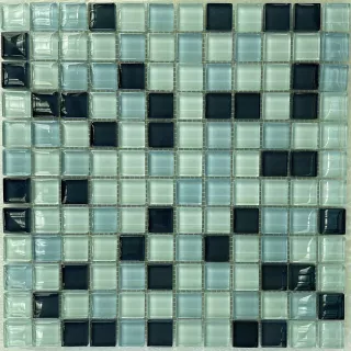 Üvegmozaik Tanzanite A5, Tanzanite B5, Sapphire D6 30x30 cm (M-CS00000424)