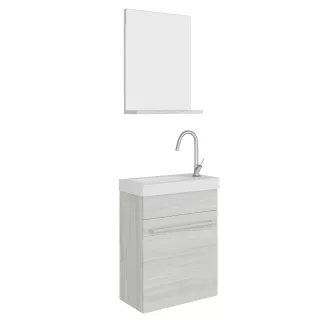 Savinidue Perla alsó szekrény+mosdó+tükör rovere grigio (4450)