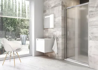 Ravak Blix BLDP2-100 zuhanyajtók krómhatású Grape