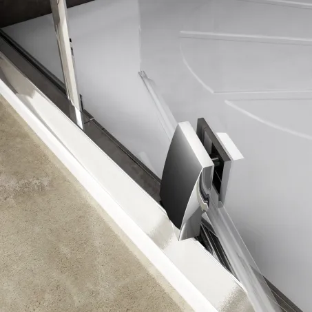 Ravak Pivot PDOP1-90 kifelé nyíló zuhanyajtó black+transparent