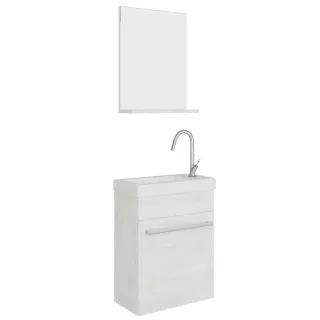 Savinidue Perla alsó szekrény+mosdó+tükör rovere bianco (4150)