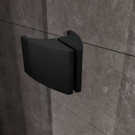 Ravak Pivot PDOP1-90 kifelé nyíló zuhanyajtó black+transparent