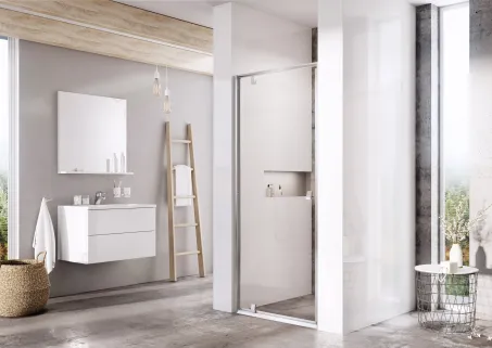 Ravak Pivot PDOP1-90 zuhanyajtó krómhatású fogantyú krómhatású keret