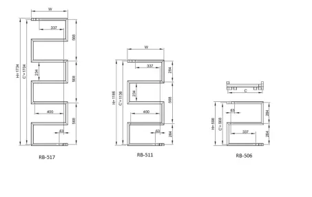 Enix Ruban radiátor 500x598mm RB-506 (SKU-002341)