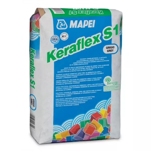 Mapei Keraflex S1 ragasztó szürke 25 kg (119425)