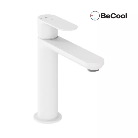 Ravak Álló mosdócsaptelep BeCool 174 mm, leeresztő nélkül, White Velvet