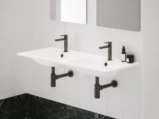 Ravak Álló mosdócsaptelep BeCool 174 mm, leeresztő nélkül, Graphite Brushed
