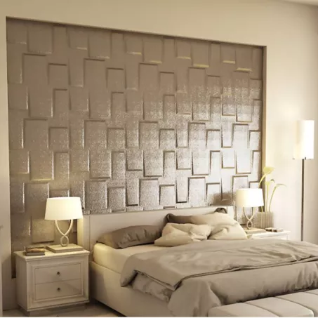 Bonete 3D falpanel 60x60 cm - havanna barna