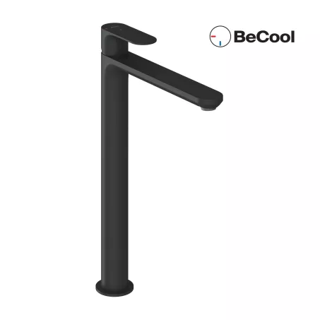 Ravak Álló mosdócsaptelep BeCool 335 mm, leeresztő nélkül, Black Matt