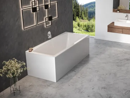 Ravak City fehér kádelőlap 180cm