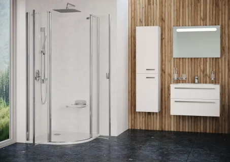 Ravak Chrome CSKK4-80 zuhanykabinok krómhatású