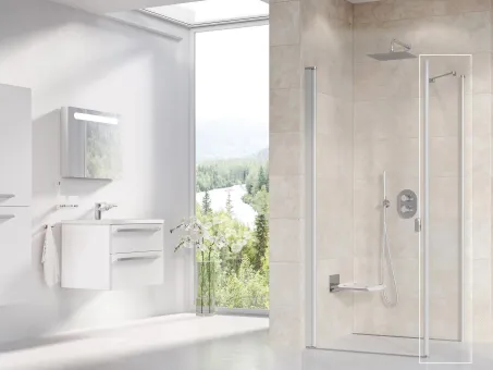 Ravak Chrome CPS-90 fix zuhanyfal szatén