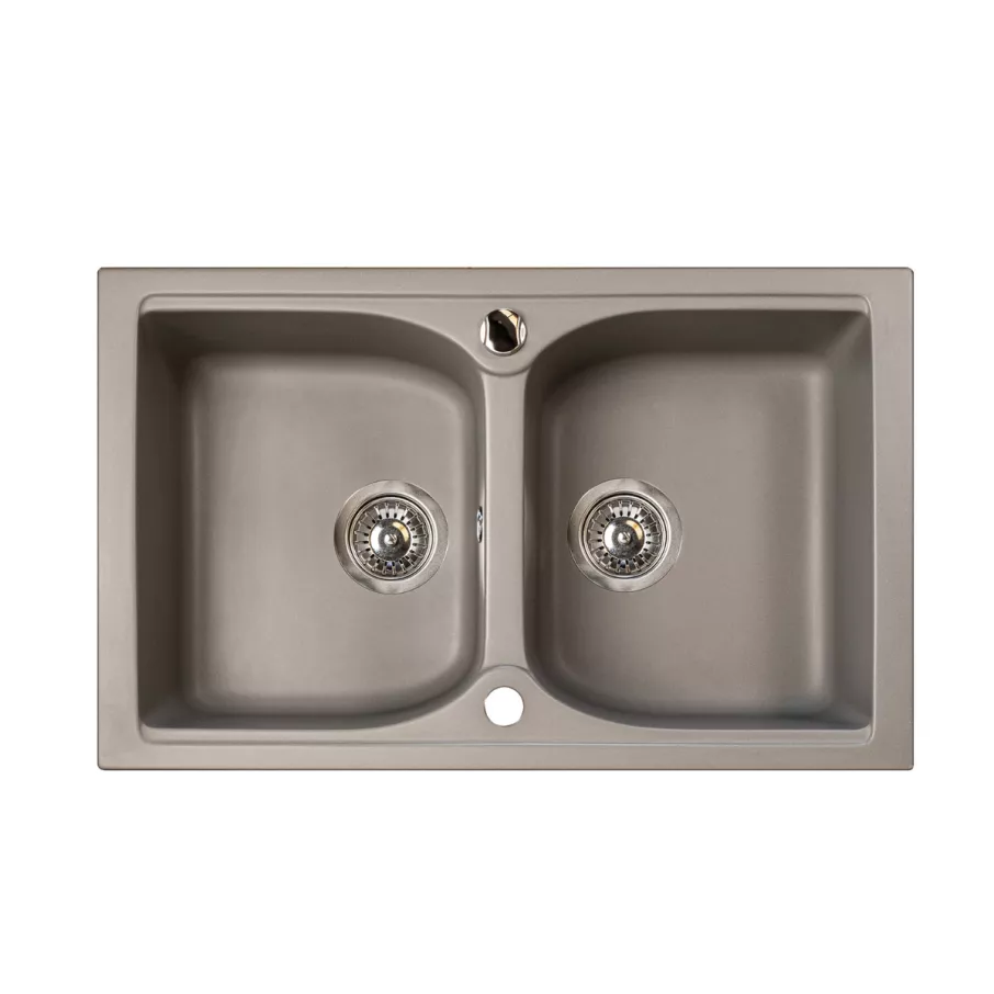 Marmorin Lukka szögletes gránit mosogató - Taupe gray (140203026)